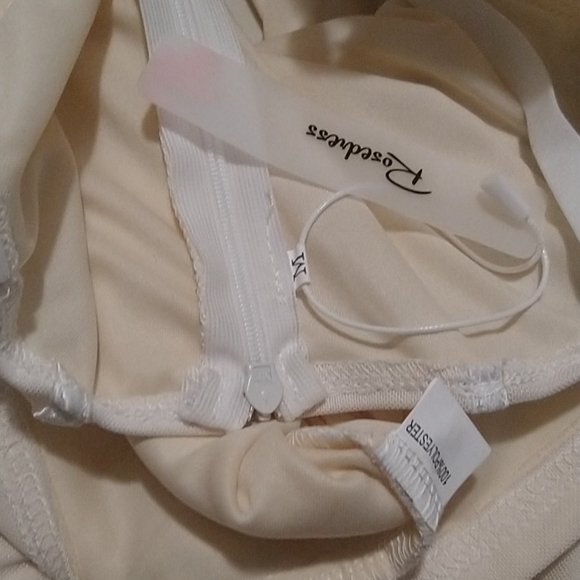 ✨Cream Sexy Corset Style Cocktail Dress - Picture 4 of 7